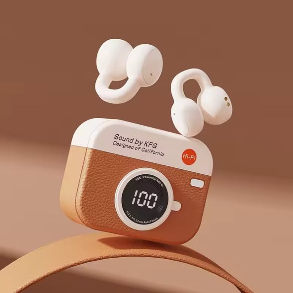 Q87 Camera Design BT Wireless Earbuds – High Quality Sound, Stylish Case & Long Battery Backup