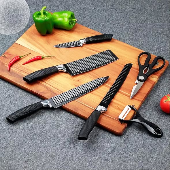 Zepter Stainless Steel 6Pcs Kitchen Knife Set – Premium Sharp, Durable & Professional Chef Knife Collection - Image 2